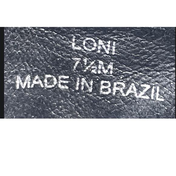 Vintage Donald Pliner Croc Embossed Black Boots 7.5 - Picture 3 of 4